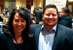 Jen Rubin and Chaz Bono at the Fifth Annual Boston Spirit Magazine LGBT Executive Networking Night