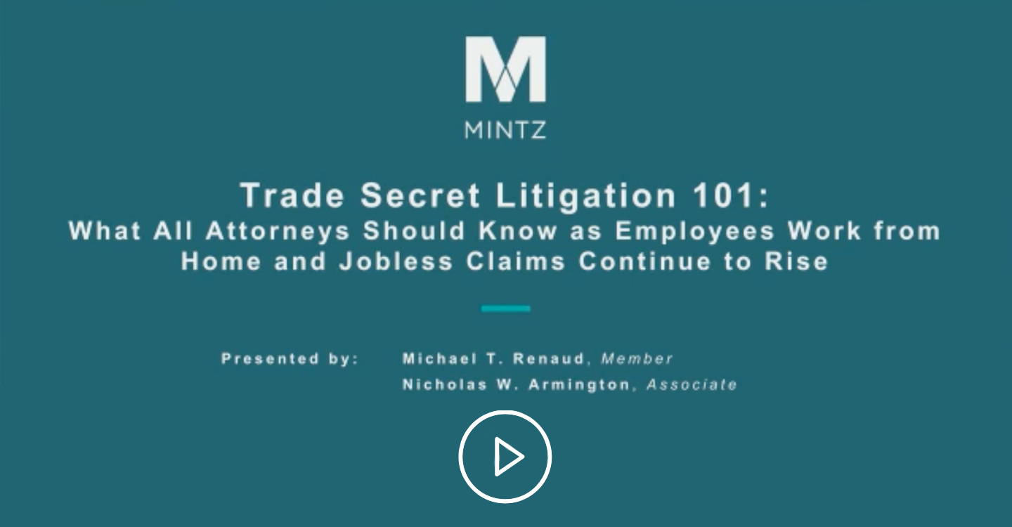 Trade Secrets Litigation Webinar