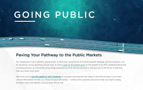 Going Public: IPO Timetable