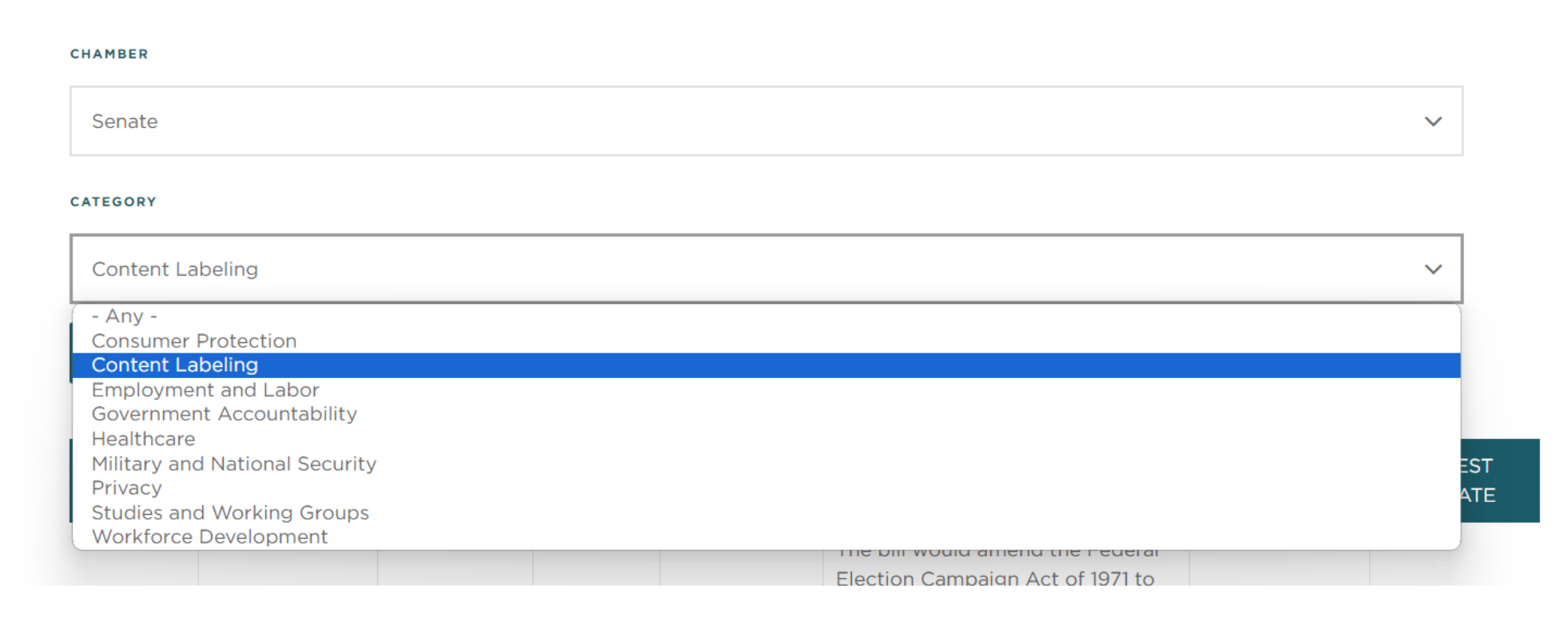 Mintz Federal AI Legislation Tracker