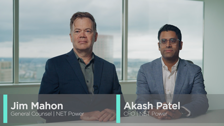 Jim Mahon and Akash Patel of NET Power at Second Annual Energy Summit