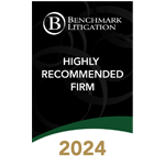 Highly Recommended Firm Benchmark Litigation Award 2024
