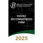 Benchmark Litigation USA Highly Recommended Firm